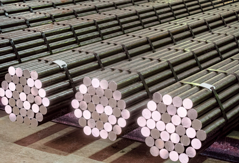 Drawn steel bars for industrial use